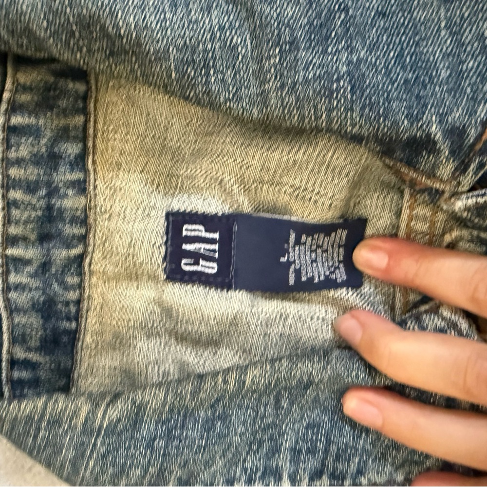 GAP Multicolor Patchwork Denim Jacket - image 3